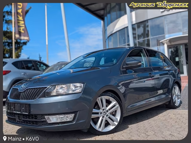 Skoda Rapid Spaceback Ambition AHK. SHZ. PDC. DAB Baujahr 2017 (129.300 km, Diesel, 116 PS) - Gebrauchtwagen bei Autohaus Dörrschuck Mainz