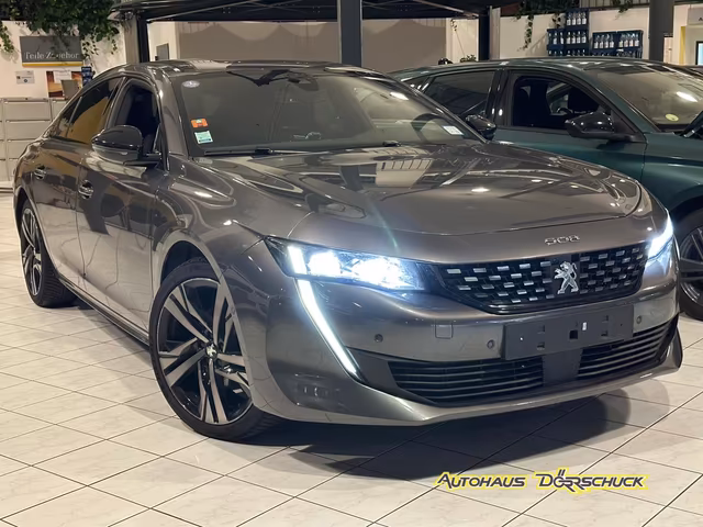 Peugeot 508 GT Pack *NIGHTVISION*LEDER*AUTOMATIK*ALARM* Baujahr 2023 (121.600 km, Benzin, 131 PS) - Gebrauchtwagen bei Autohaus Dörrschuck Mainz